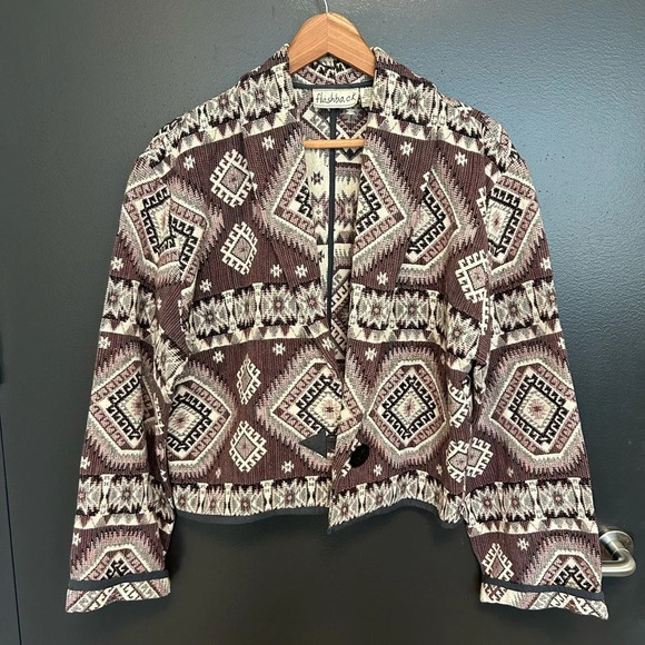 Flashback Santa Fe/ Southwestern vibe jacket in mint condition Sz. L - Picture 4 of 13